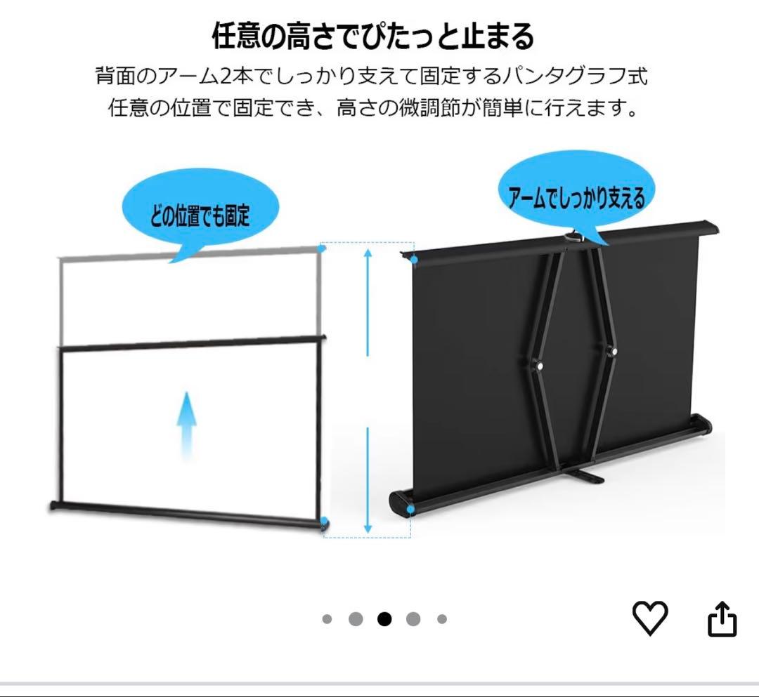 超高速プロジェクター・スクリーン　セット