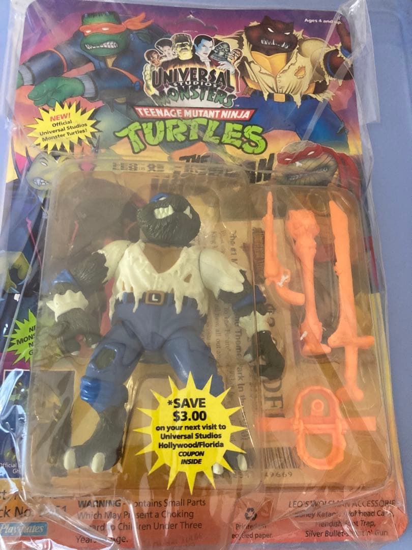 週末セール　タートルズ ユニバーサルモンスター レオナルド　ウルフマン