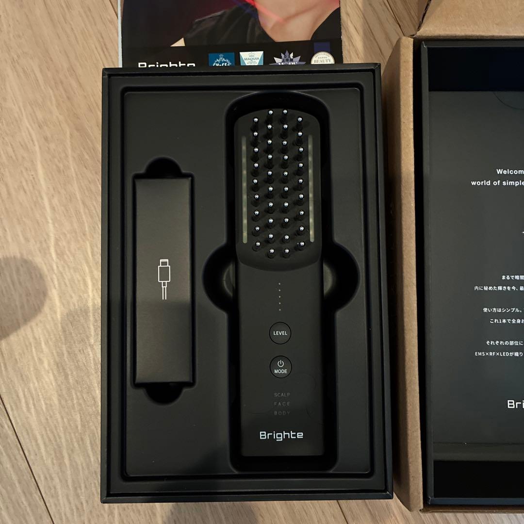 【1回使用】正規品EMS美顔器 Brighte ELEKIBRUSHエレキブラシ