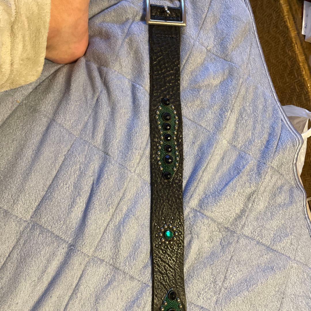 HTC スタッズベルト スティングレー カラーストーン スタッズ 送料無料