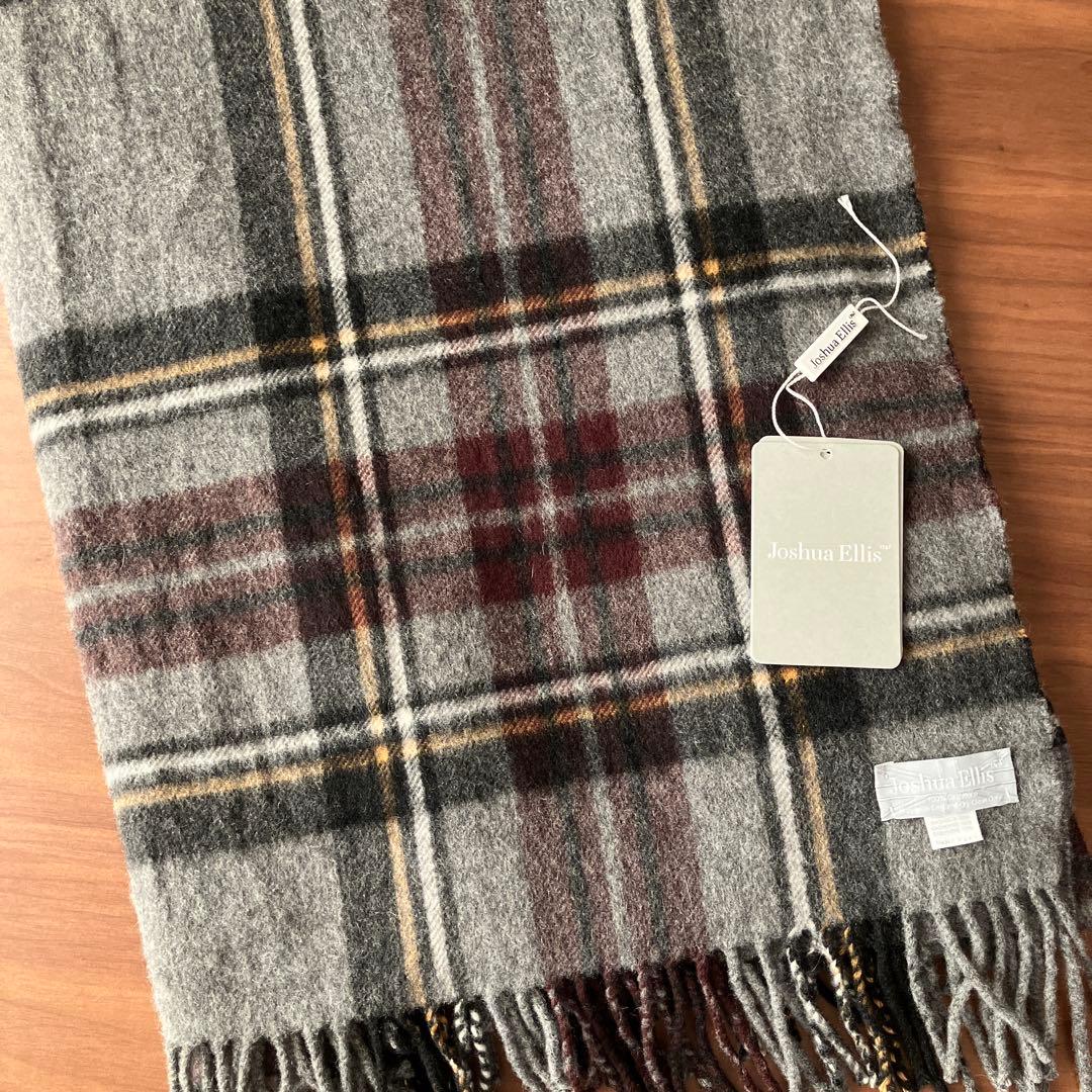 ジョシュアエリス　カシミヤストール　グレーJOSEPH