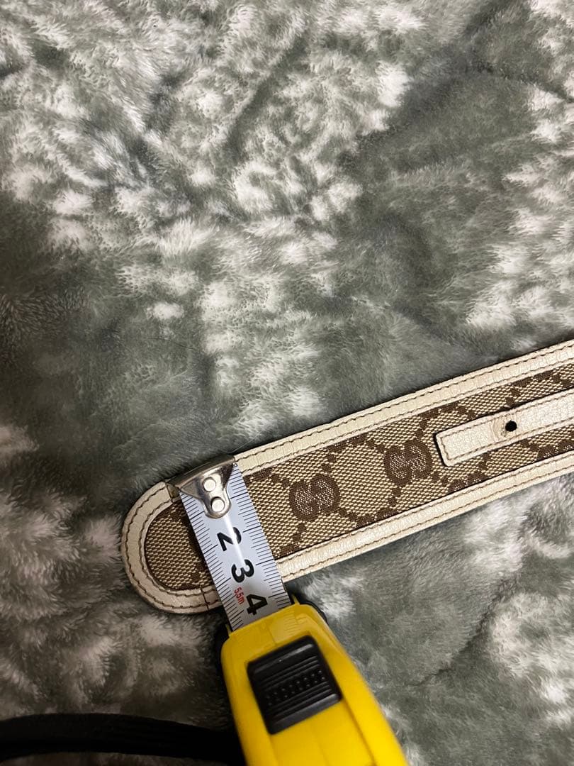 GUCCI GGモノグラム ベルト ベージュ/ブラウン