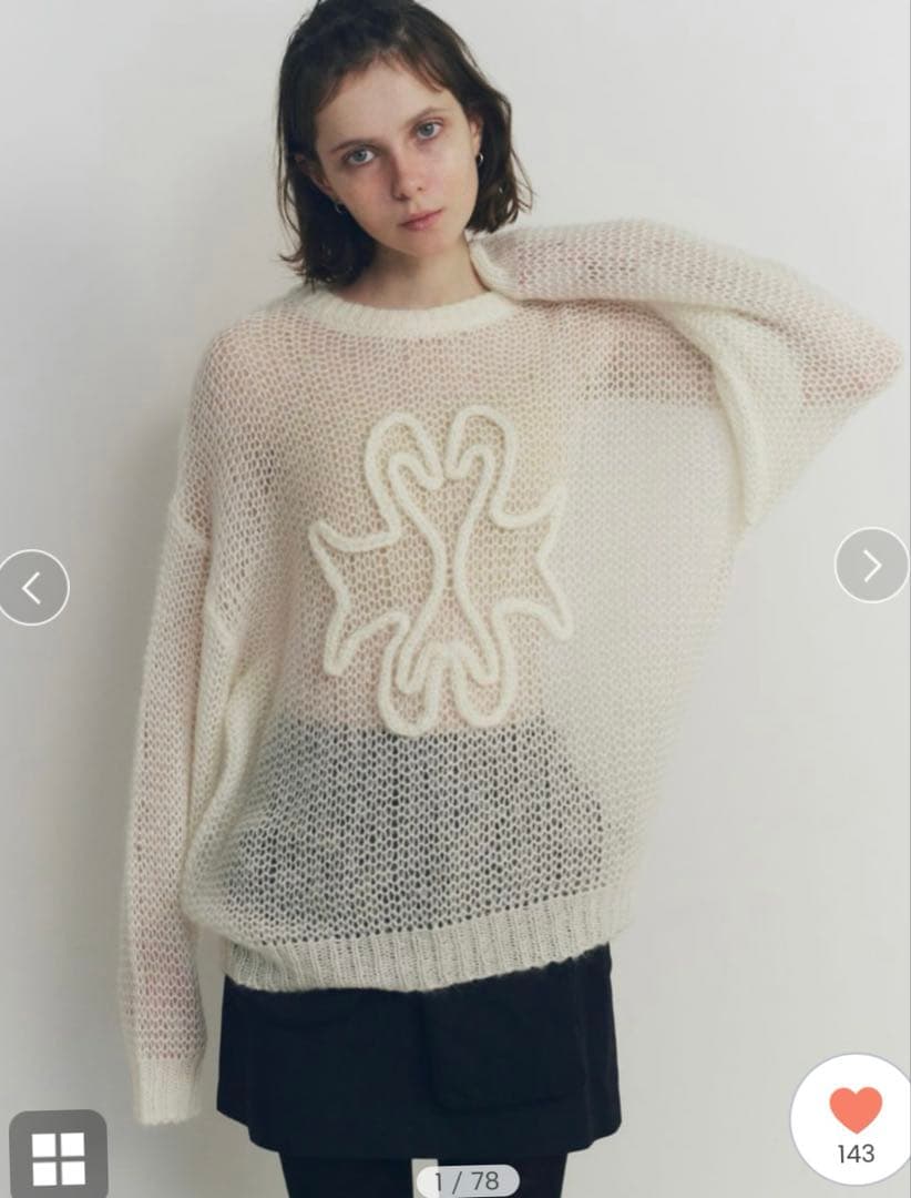 スワンハンドステッチセーター　OWHT