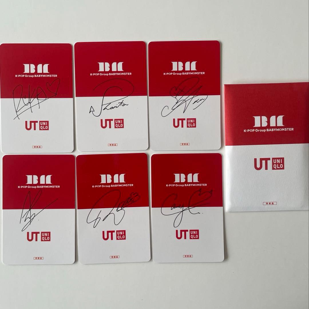 Babymonster ユニクロ　中華　購入特典　6枚トレカ　セット