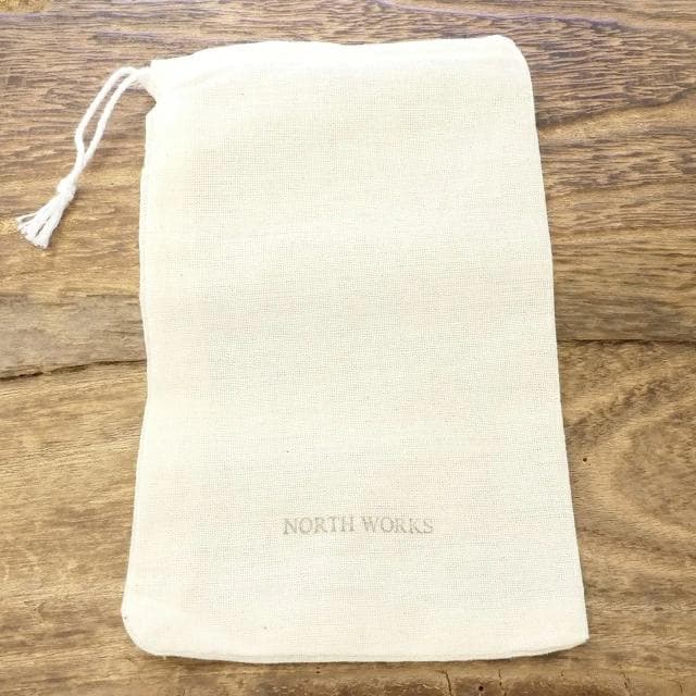 新品 NORTH WORKS オールド ホワイトハーツ ビーズ ネックレス 青