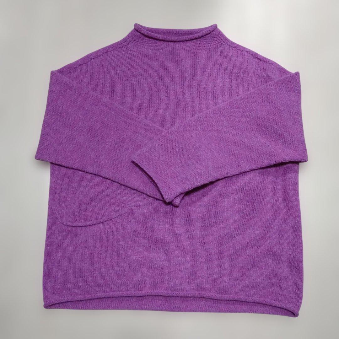 ★45Ｒ★ONEONE宝物のローゲージ馬セーター　ピンク　新品未使用