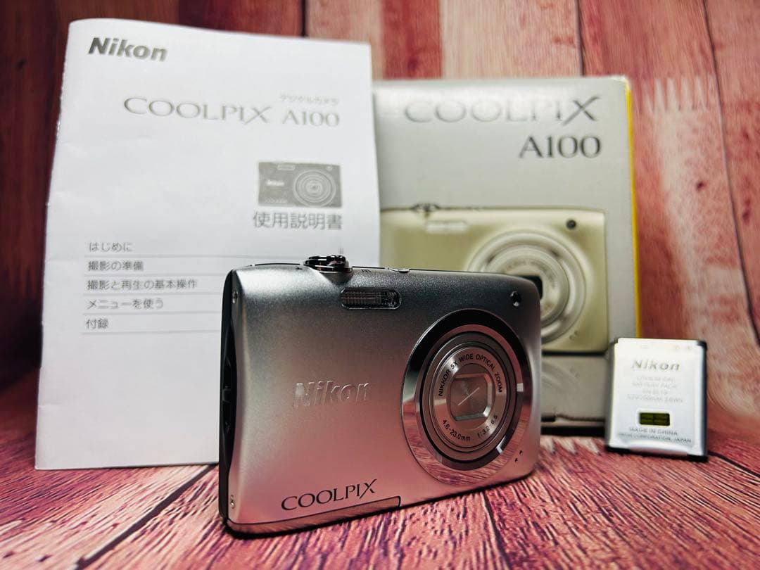 箱付き Nikon ニコン COOLPIX A100 シルバー デジタル