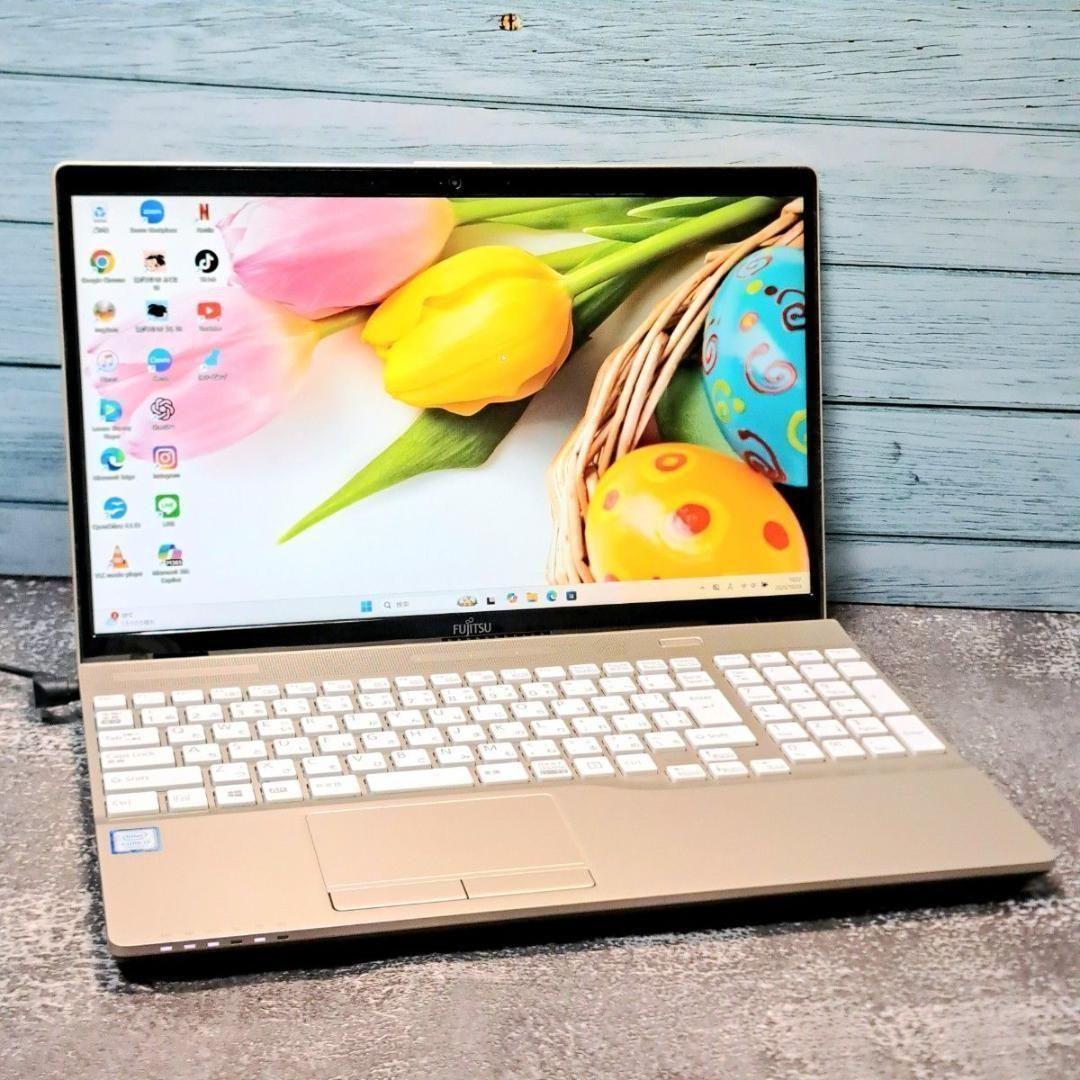 G74 ノートパソコン富士通 第7世代i3/SSD Windows11 FHD