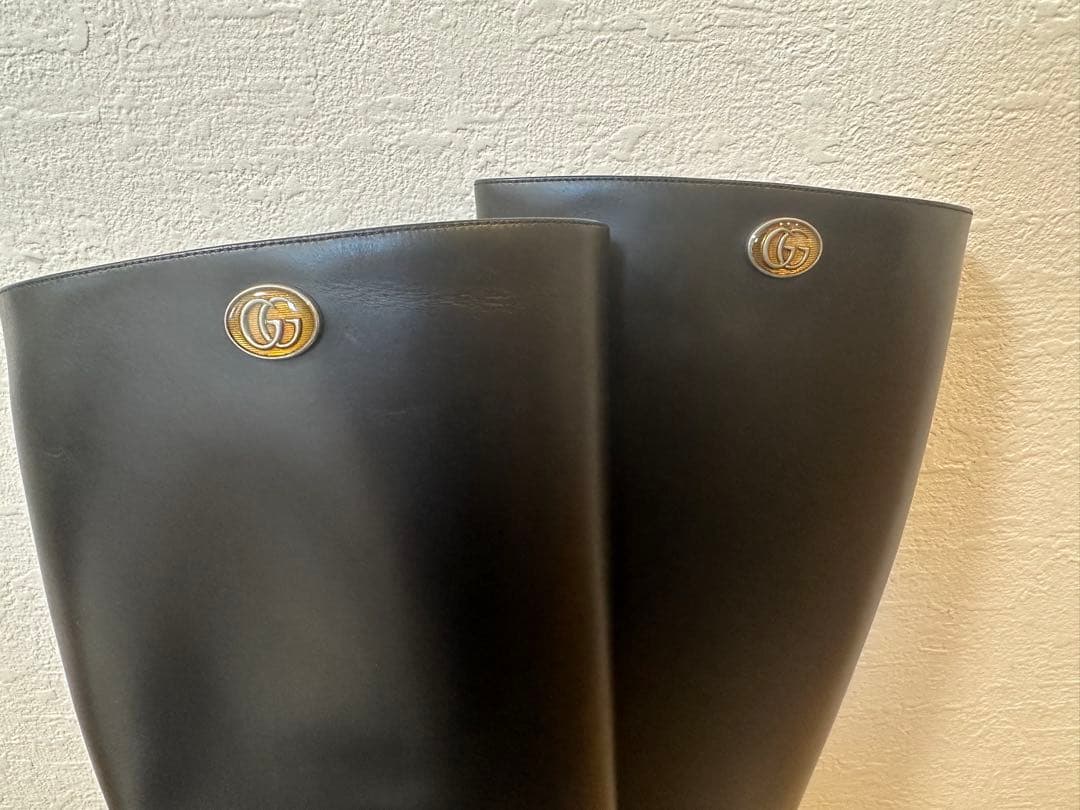 【値下げ中】GUCCI GGマーモントサイドジップロングブーツ