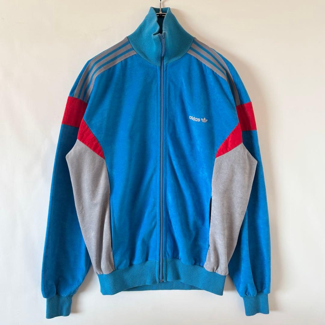 70〜80s ヴィンテージ フランス製 adidas ベロアトラックジャケット