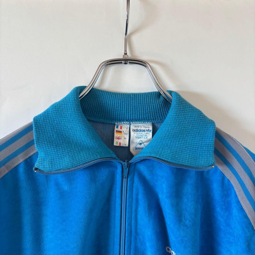 70〜80s ヴィンテージ フランス製 adidas ベロアトラックジャケット