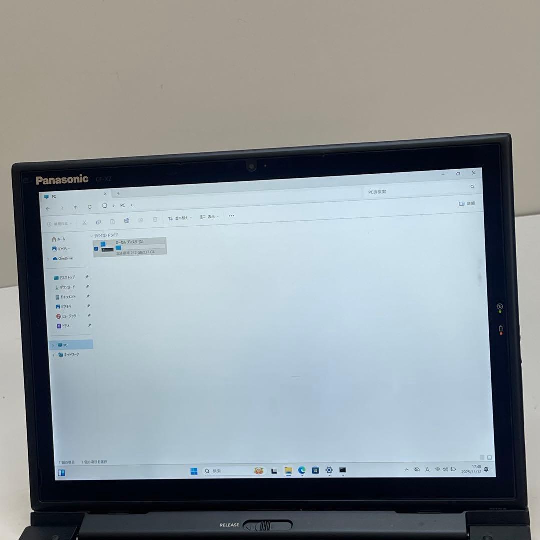 #448 Panasonic CF-XZ6 i5-7300U Office付き