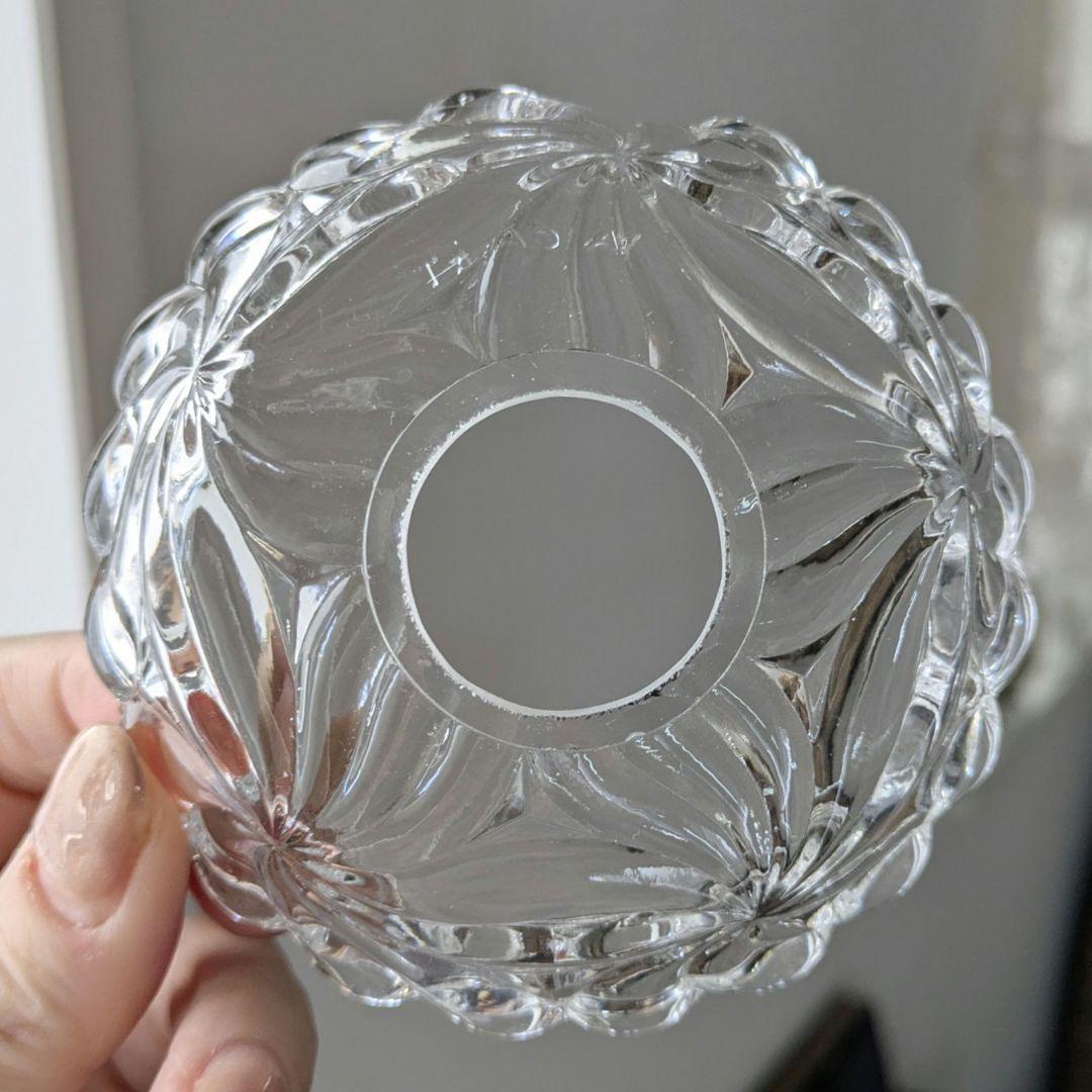 え*ち様 難あり*フランスアンティーク　オールドバカラ ミニシャンデリアシェード