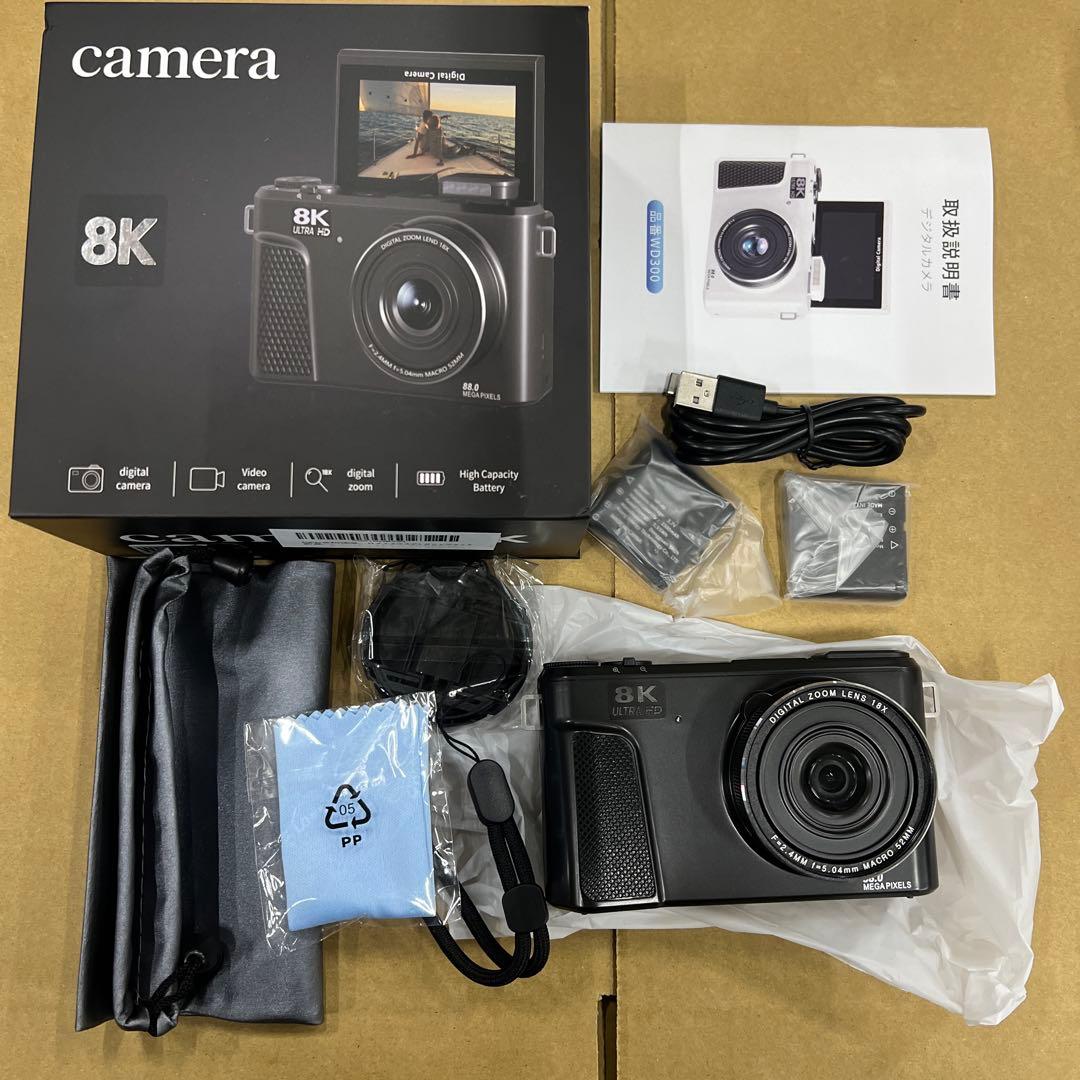 【新品未使用】8Kデジタルカメラ 88メガピクセル Wi-Fi