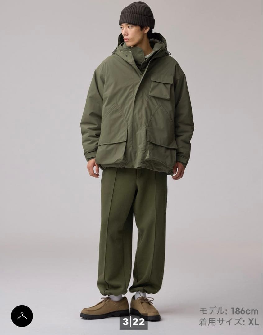 GU パデッドシェルパーカ ENGINEERED GARMENTSネイビー M