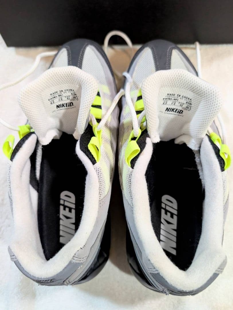 毎日値下げ　着用1回　ナイキID エアマックス95 イエローグラデ　正規品