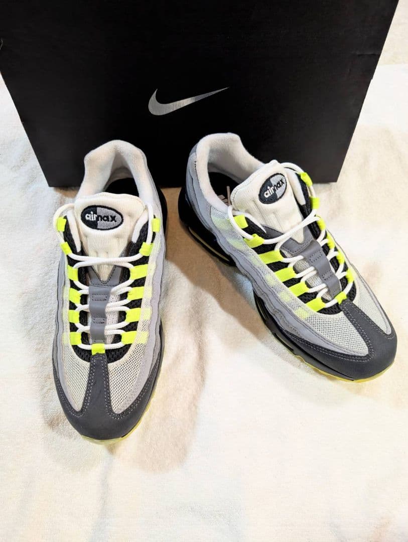 毎日値下げ　着用1回　ナイキID エアマックス95 イエローグラデ　正規品