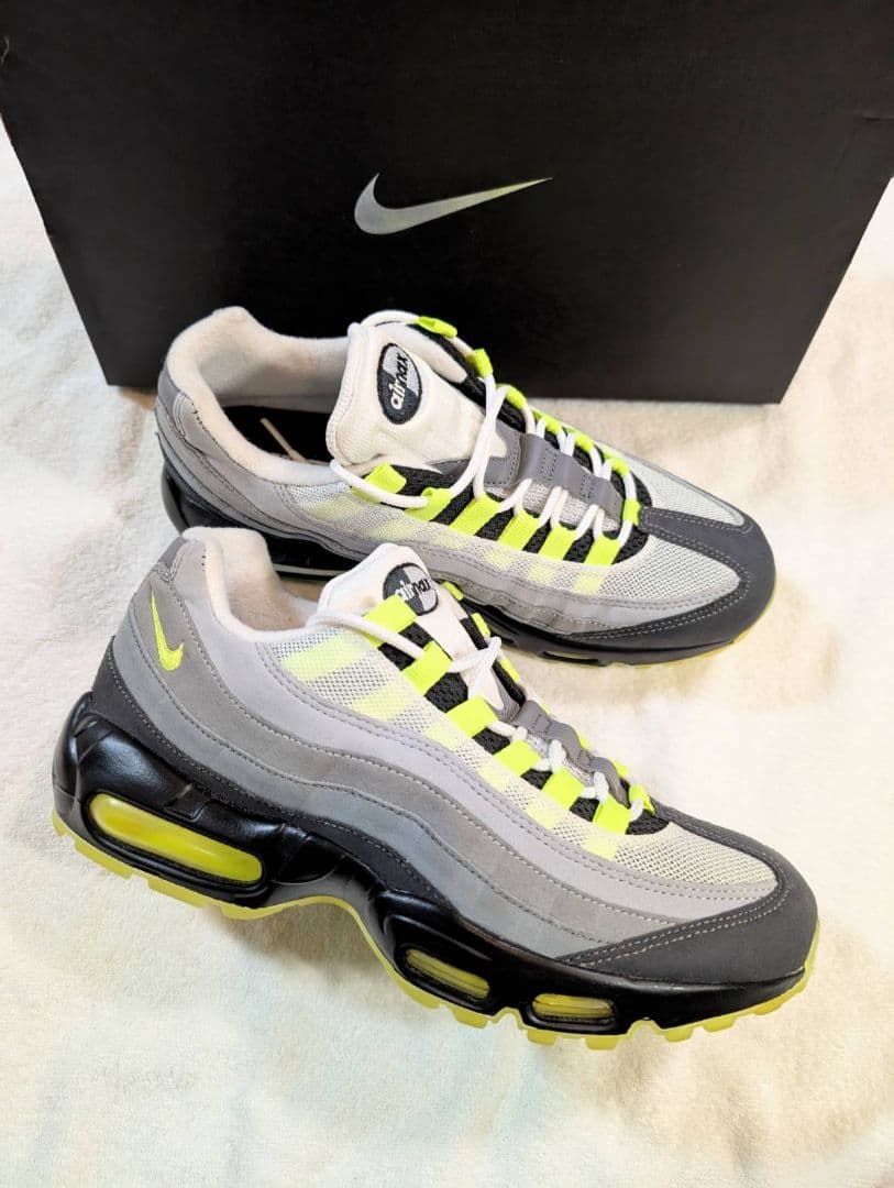毎日値下げ　着用1回　ナイキID エアマックス95 イエローグラデ　正規品