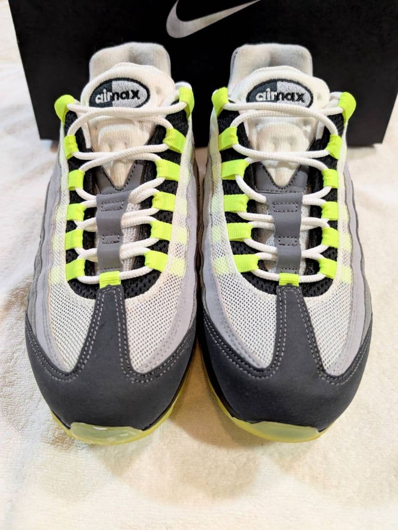 毎日値下げ　着用1回　ナイキID エアマックス95 イエローグラデ　正規品