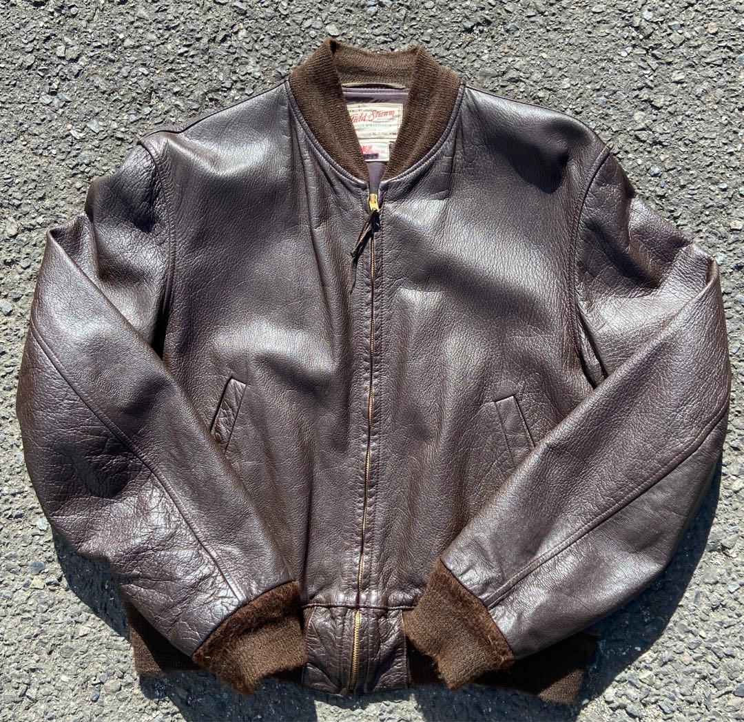 50s Vintage Leather flight jacket 本革