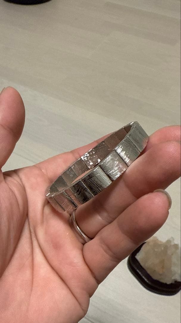 ギベオン隕石 10mm ブレスレット