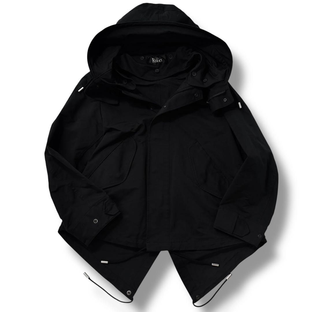 【極美品】THE RERACS　ザリラクス　モッズコート 黒　ブラック　L