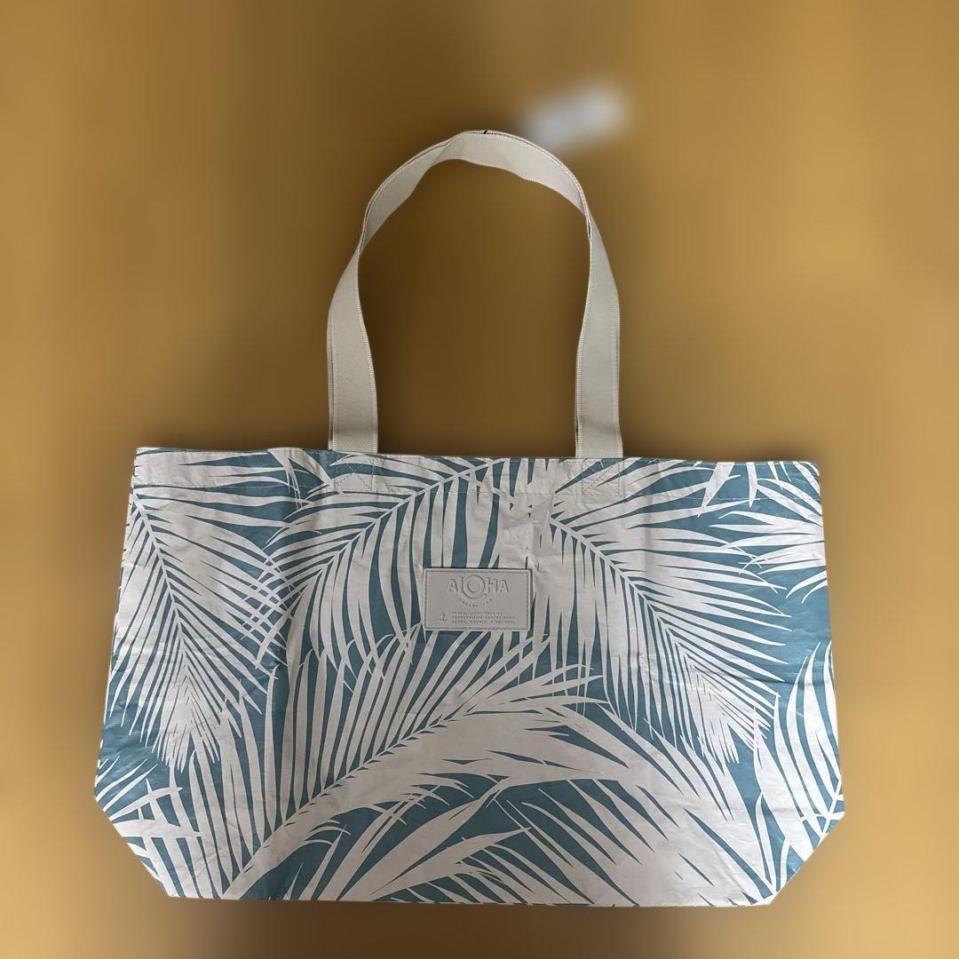 ALOHAパームリーフ柄 エコバッグ 大型