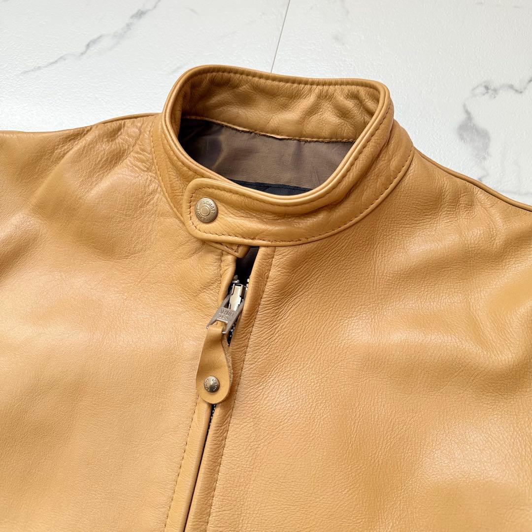 Schott AT877 シングルライダースジャケット 38牛革 USA製