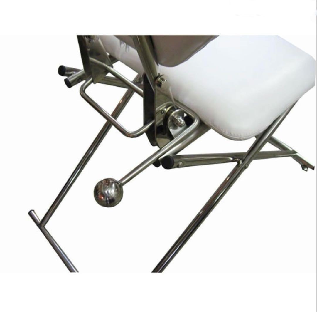 ホワイト エステ用折りたたみ椅子