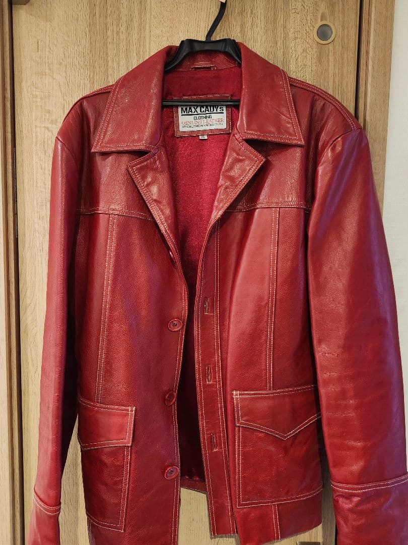 FIGHT CLUB タイラーダーデン 赤 レザージャケット 定価44000円