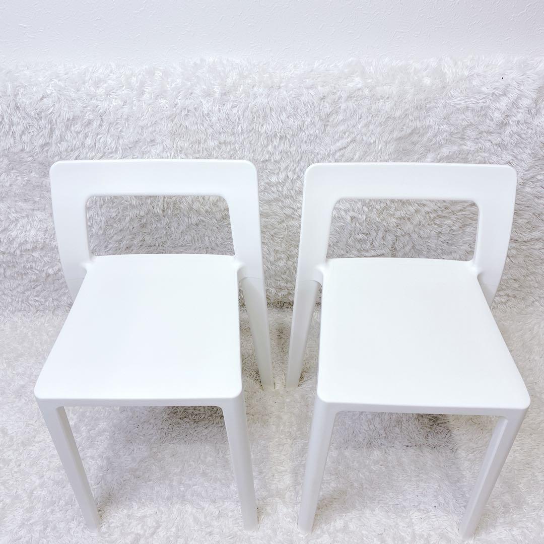 ENOTS エノッツ ミニマルチェア ホワイト 岩谷マテリアル スタッキング