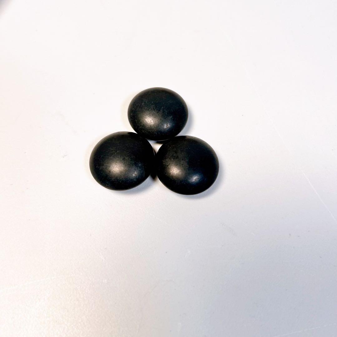 【希少】蛤碁石　那智黒　極大碁笥セット　碁石　囲碁　約38号