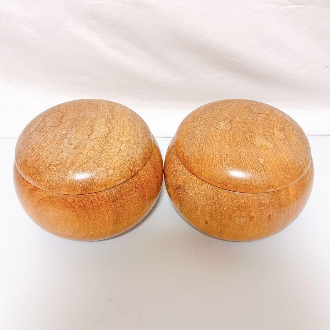 【希少】蛤碁石　那智黒　極大碁笥セット　碁石　囲碁　約38号