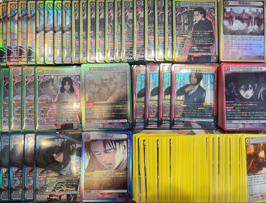 ユニオンアリーナ 進撃の巨人vol.2 全色 SR以下 4コン セット まとめ