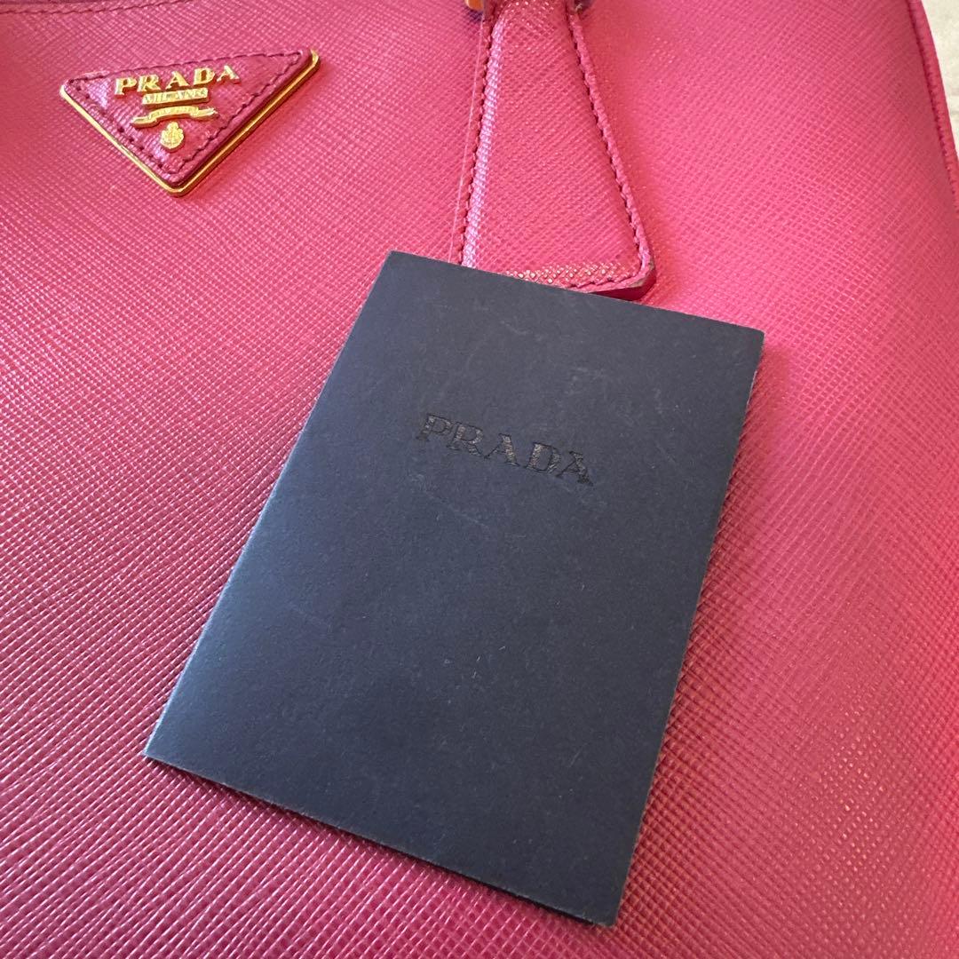 PRADA トートバッグ　ピンク