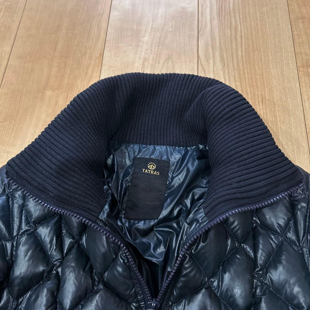 【TATRAS】タトラス ダウンジャケット 34 ダイヤキルト ネイビー