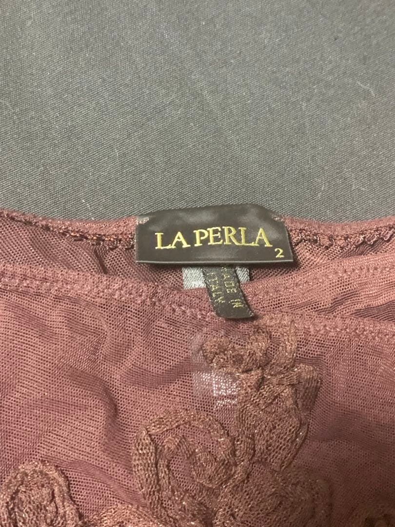 LA PERLA ラペルラ　ブラ+ショーツセット　ボルドー