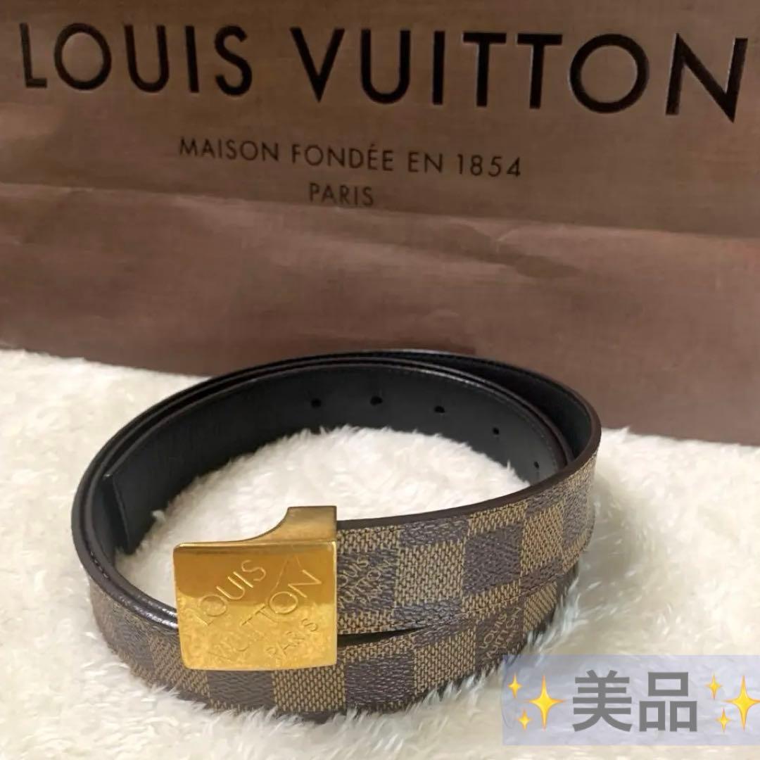 ルイヴィトン LOUIS VUITTON ダミエ サンチュール キャレ ベルト