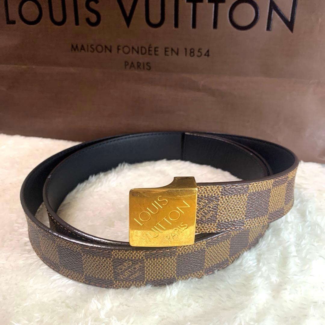 ルイヴィトン LOUIS VUITTON ダミエ サンチュール キャレ ベルト