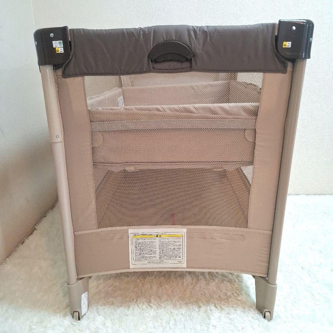 【美品】Aprica アップリカ ココネルエアー ベビーベッド ココア