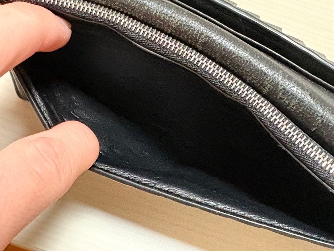 BALENCIAGA 長財布 グリーンロゴプリント