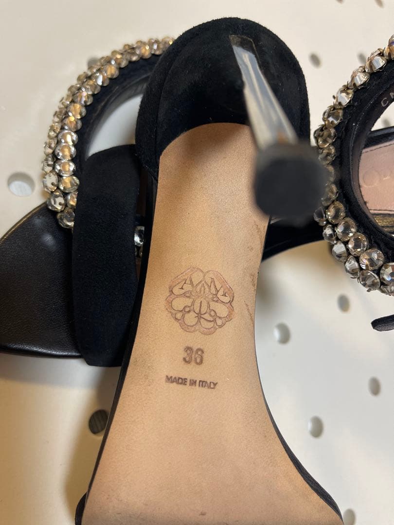 Alexander McQueen ブラック ハイヒール 36