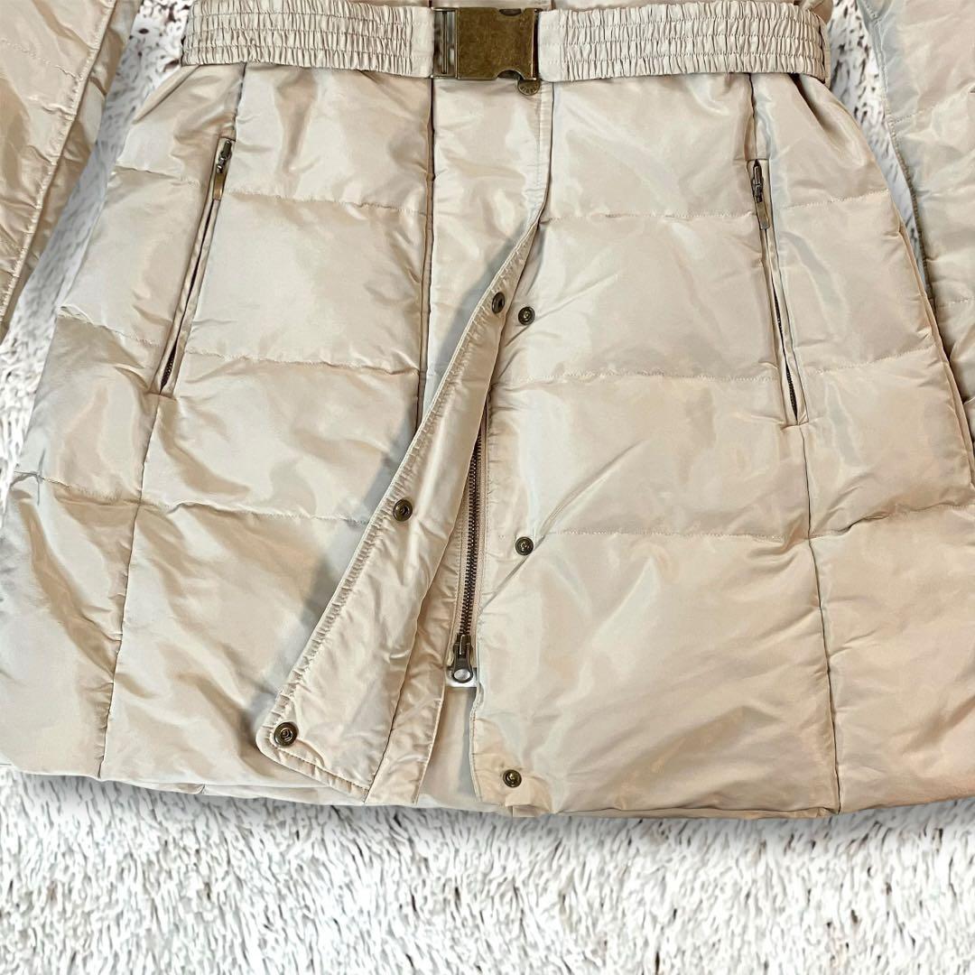 ◆23区◆ダウンコート 40 LIMONTA生地 玉虫色パールベージュ　927E