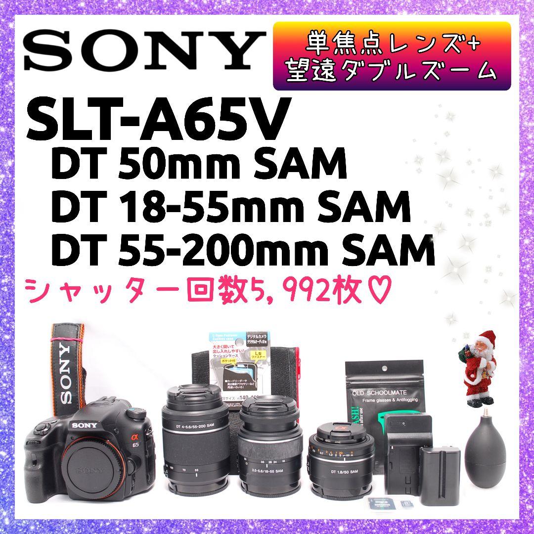 ❤即購入1000円OFF❤ ソニー α65 単焦点 望遠 レンズ3本セット