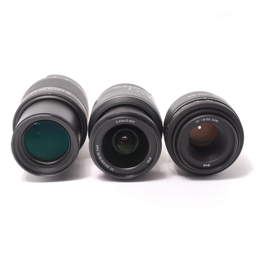 ❤即購入1000円OFF❤ ソニー α65 単焦点 望遠 レンズ3本セット