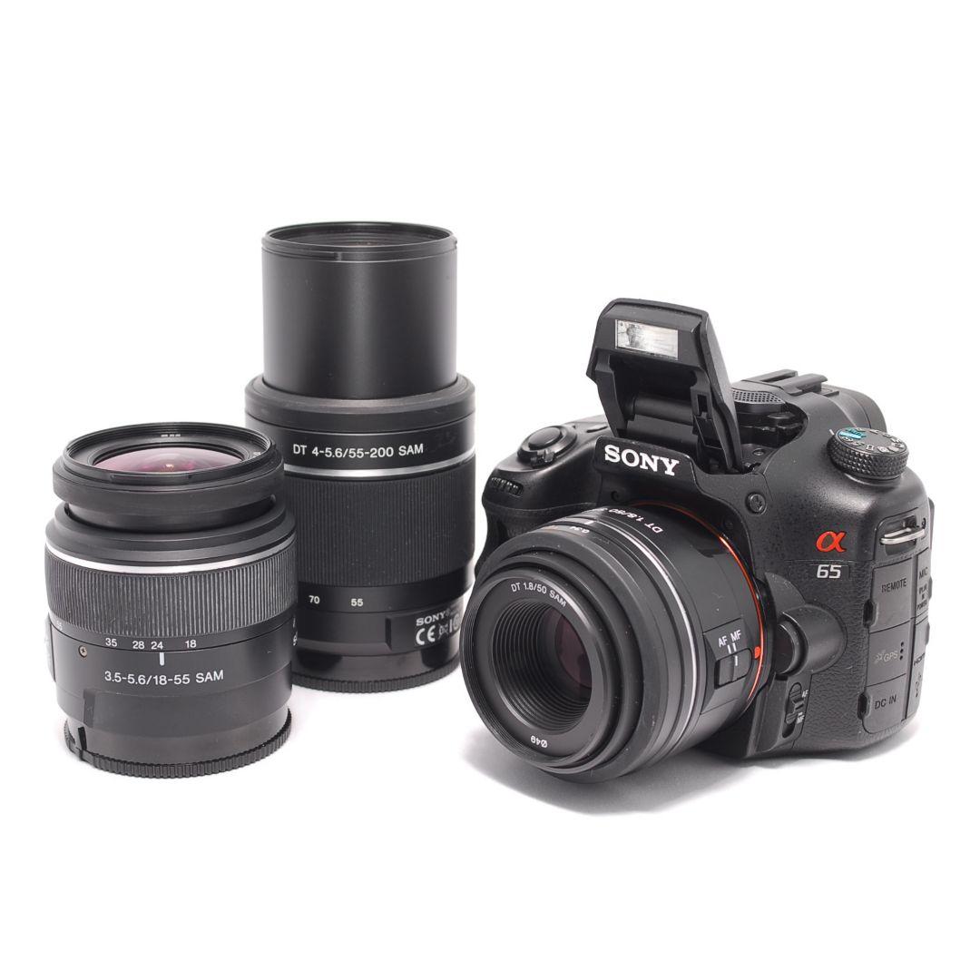 ❤即購入1000円OFF❤ ソニー α65 単焦点 望遠 レンズ3本セット
