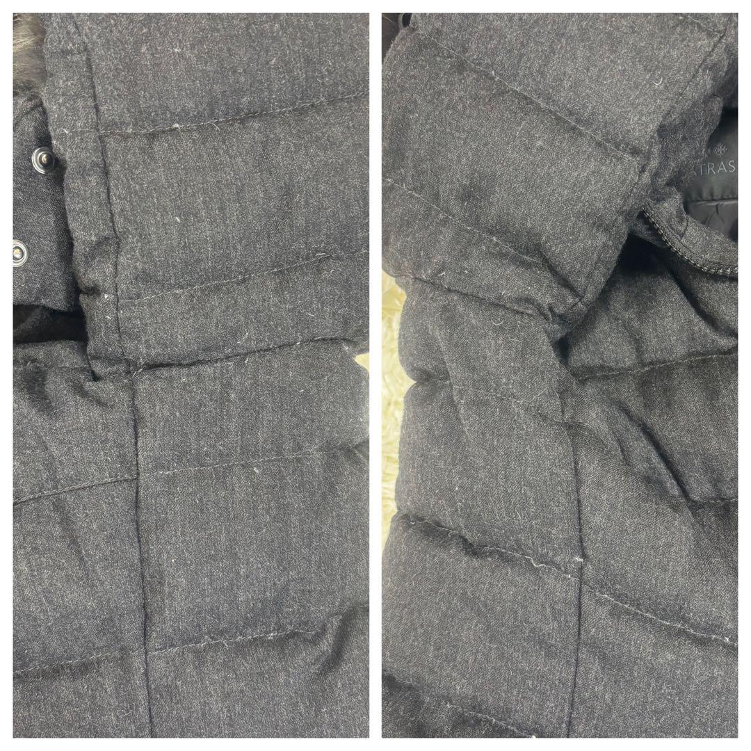 あ*こ様 【美品】タトラス ダウンジャケット ラビアナ ファー ダークグレー