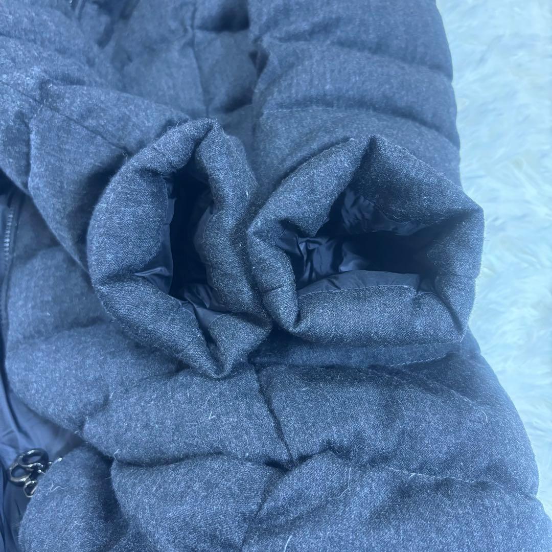 あ*こ様 【美品】タトラス ダウンジャケット ラビアナ ファー ダークグレー