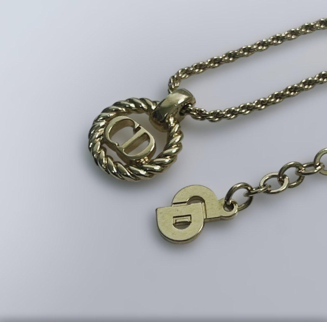 極美品 Christian Dior ディオール ロープデザイン ネックレス