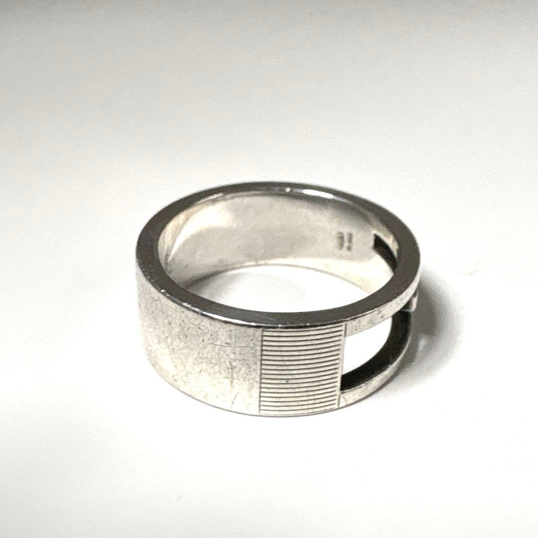 GUCCI グッチ リング 18号 SV925 ブランデッドG